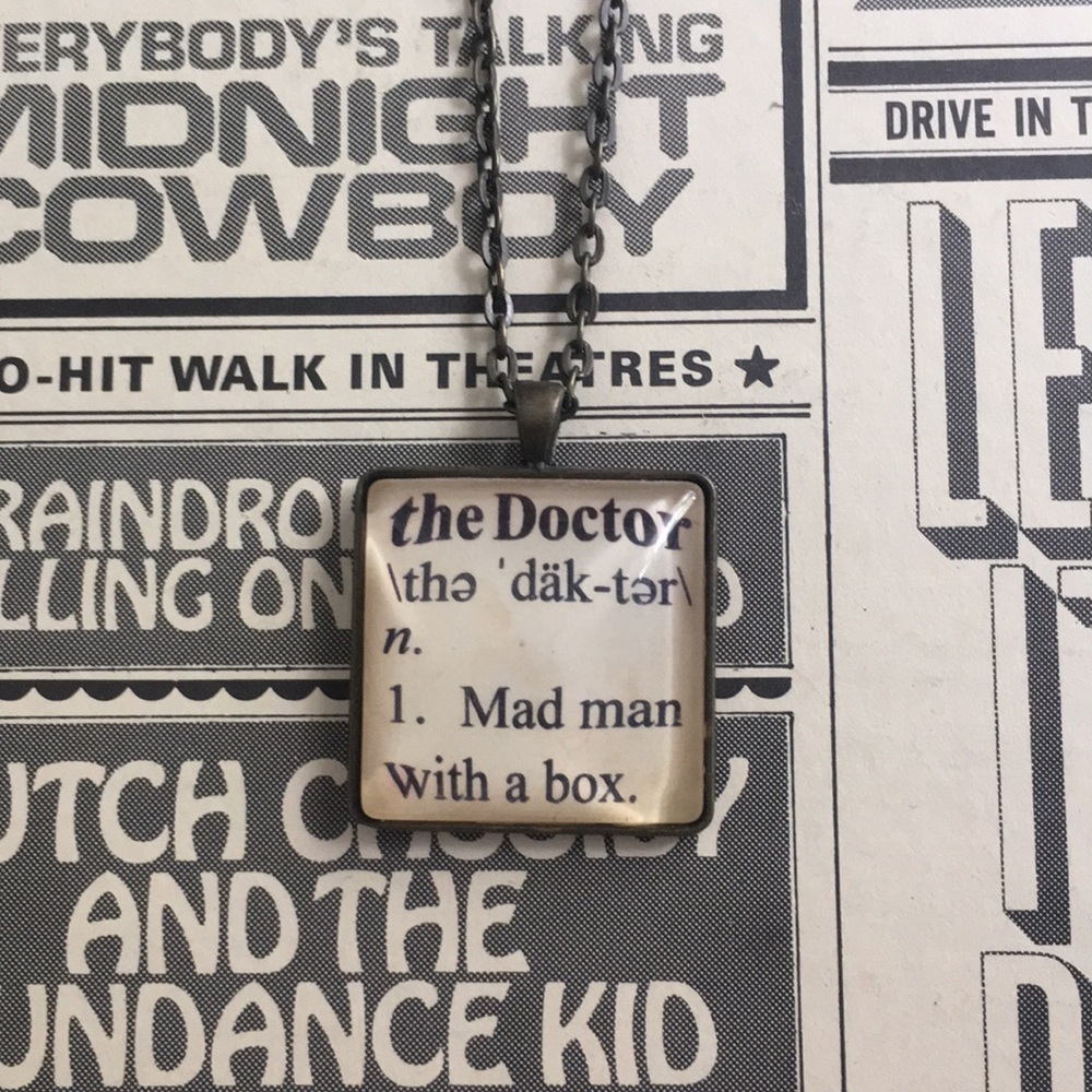 Hand made Doctor Who necklace